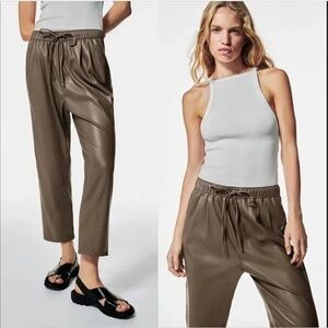 ZARA Faux Leather “The Weekend” Pants